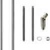 ECUDIS Downrod Stem Kit Brushed Nickel Lighting Fixture-0