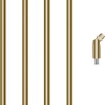 MAYOMAJO Lighting Extension Rods Brass Finish Heavy Duty-0