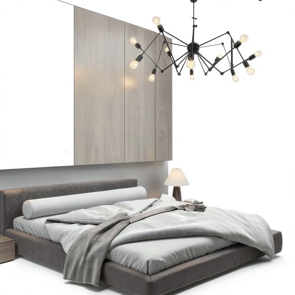 PATIKIL Lamp Extension Rod Silver Tone Metal Downrod-2