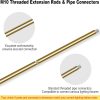 MAYOMAJO Lighting Extension Rods Brass Finish Heavy Duty-2