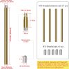 MAYOMAJO Lighting Extension Rods Brass Finish Heavy Duty-1