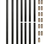 Lnrueg Threaded Extension Rods Iron M10 Black Lighting-0