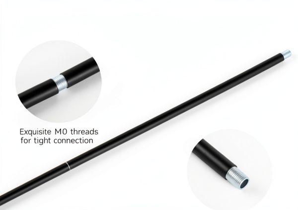 Lnrueg Threaded Extension Rod Iron M10 Black Lighting-1