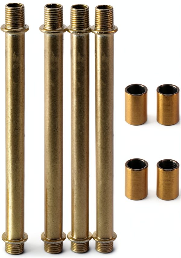 MY MIRONEY Gold Lamp Rods Iron Retro Lighting Fixture Stems-0