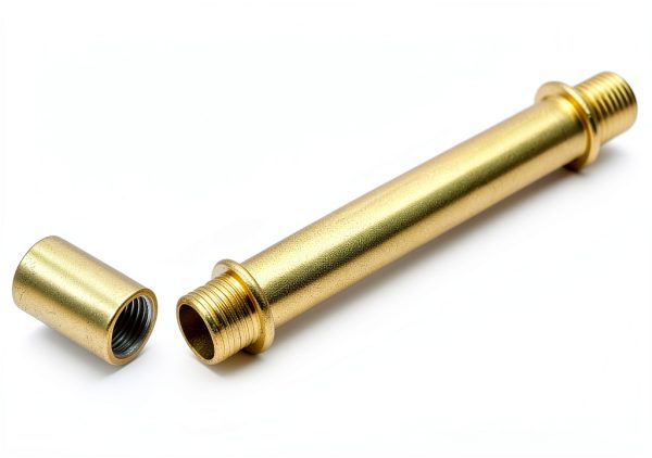 KUMGROT Gold Iron Lighting Fixture Downrod Connector Tube-3