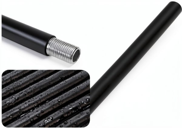 Noamus M10 Threaded Extension Rods Black Iron Lighting-2