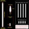 MAYOMAJO Lighting Extension Rods White Iron Metal Downrods-1