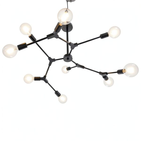 PATIKIL Lamp Extension Rod Silver Tone Metal Downrod-4