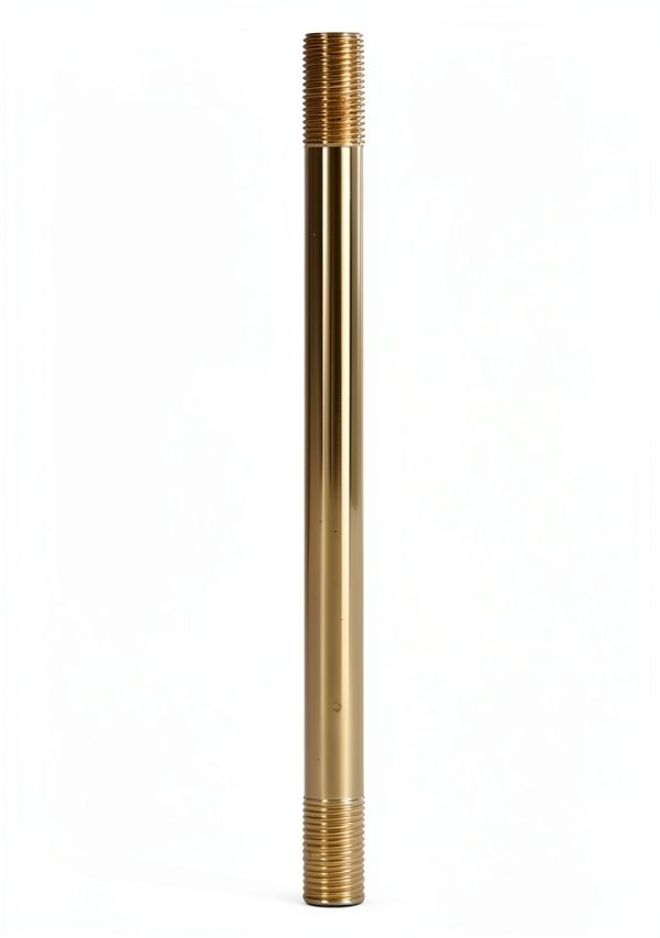 B&P Lamp Brass Threaded Pipe Lighting Fixture Downrod-0
