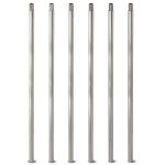 PATIKIL Lamp Extension Rod Silver Tone Metal Downrod-0