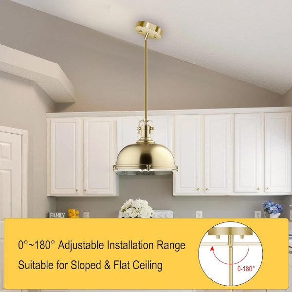 MAYOMAJO Lighting Extension Rods Brass Finish Heavy Duty-5