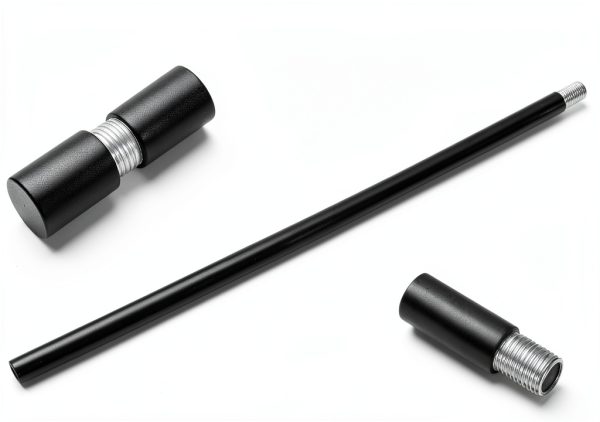 Noamus M10 Threaded Extension Rods Black Iron Lighting-4