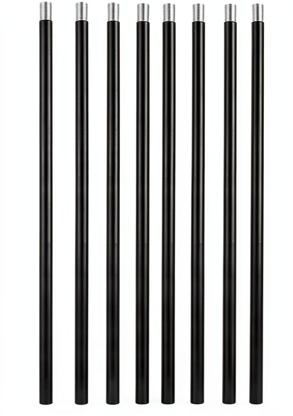 Lnrueg Threaded Extension Rod Iron M10 Black Lighting-0