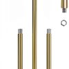 MAYOMAJO Brass Lighting Extension Rods Heavy Duty Iron-0