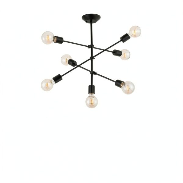 Lnrueg Threaded Extension Rods Iron M10 Black Lighting-5