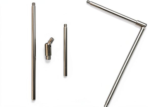 ECUDIS Downrod Stem Kit Brushed Nickel Lighting Fixture-2