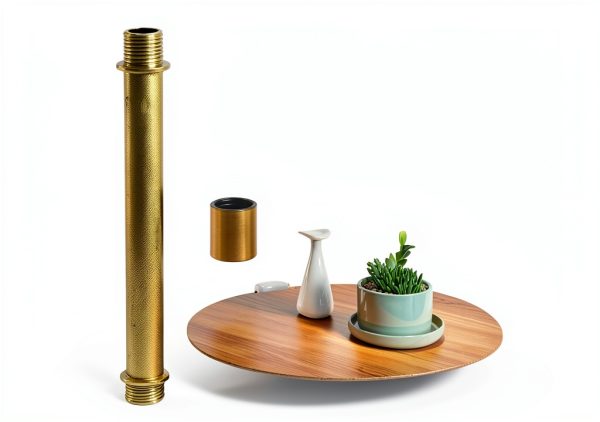 MY MIRONEY Gold Lamp Rods Iron Retro Lighting Fixture Stems-5